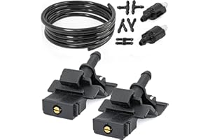 Click&Fit Windshield Washer Nozzles Repair Kit compatible with Toyota Highlander 07-24, RAV4 Corolla Camry 4Runner Prius Sequoia, Lexus RX350 ES350 ES300h GX460 – Replaces 8538112300, Extension Set