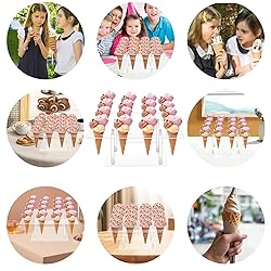 Acrylic Ice Cream Cone Cupcake Stand with 16 Holes