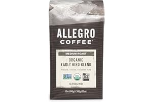 Allegro Coffee Organic Early Bird Blend Ground Coffee, 12 oz