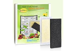 SHUREX 2 Pack Replacements for Frigidaire PureAir PK-2 Produce Keeper Plus FRPAPK2RF; Antioxidant Filter Compatible with GRMC2273BF, GRMC2273BD, GRMG2272BF, GRMN2872AF, GRMS2773AF, GRMC2273CF, GRMC2273CD