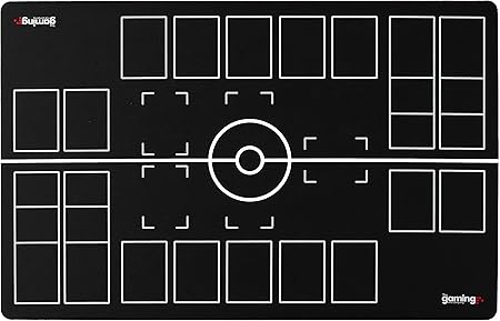Amazon Gmc デラックス 2プレーヤー対応 ブラック ホワイト ポケモン スタジアムマット ボード プレイマット トレカ 通販