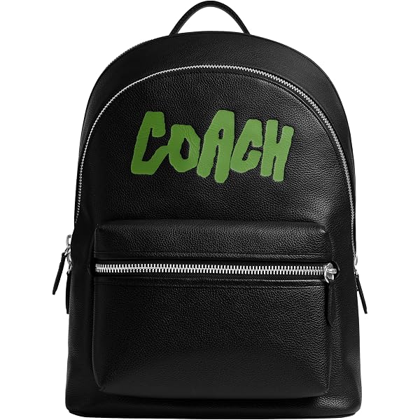Amazon.com: COACH Signature Charter Backpack, Charcoal  display picture 1