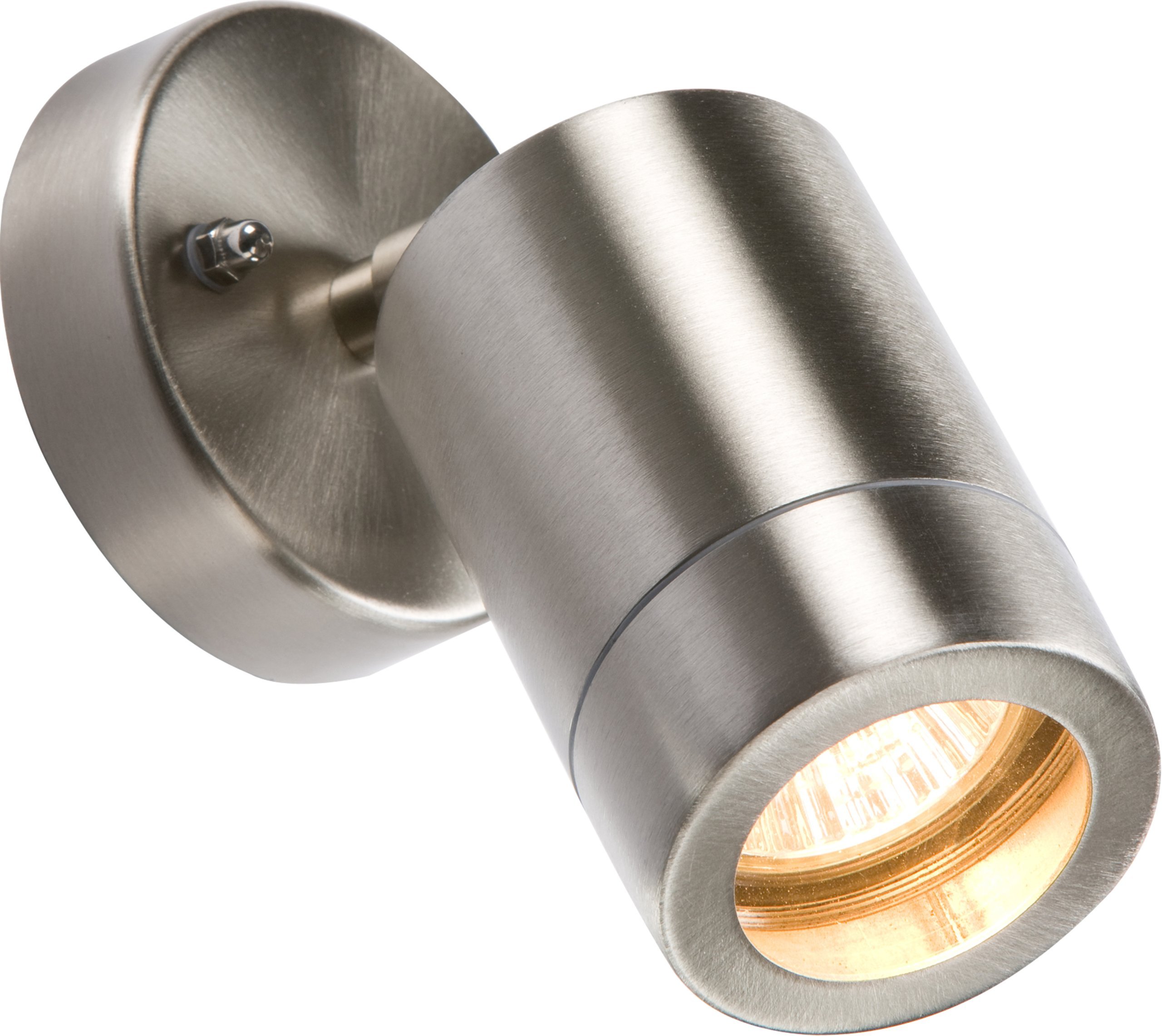 Knightsbridge WALL3L Lightweight Adjustable Wall Light, Stainless Steel