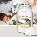 Yankee Candle Baby Powder Large Jar | Up to 150 Hours Burn Time view 6