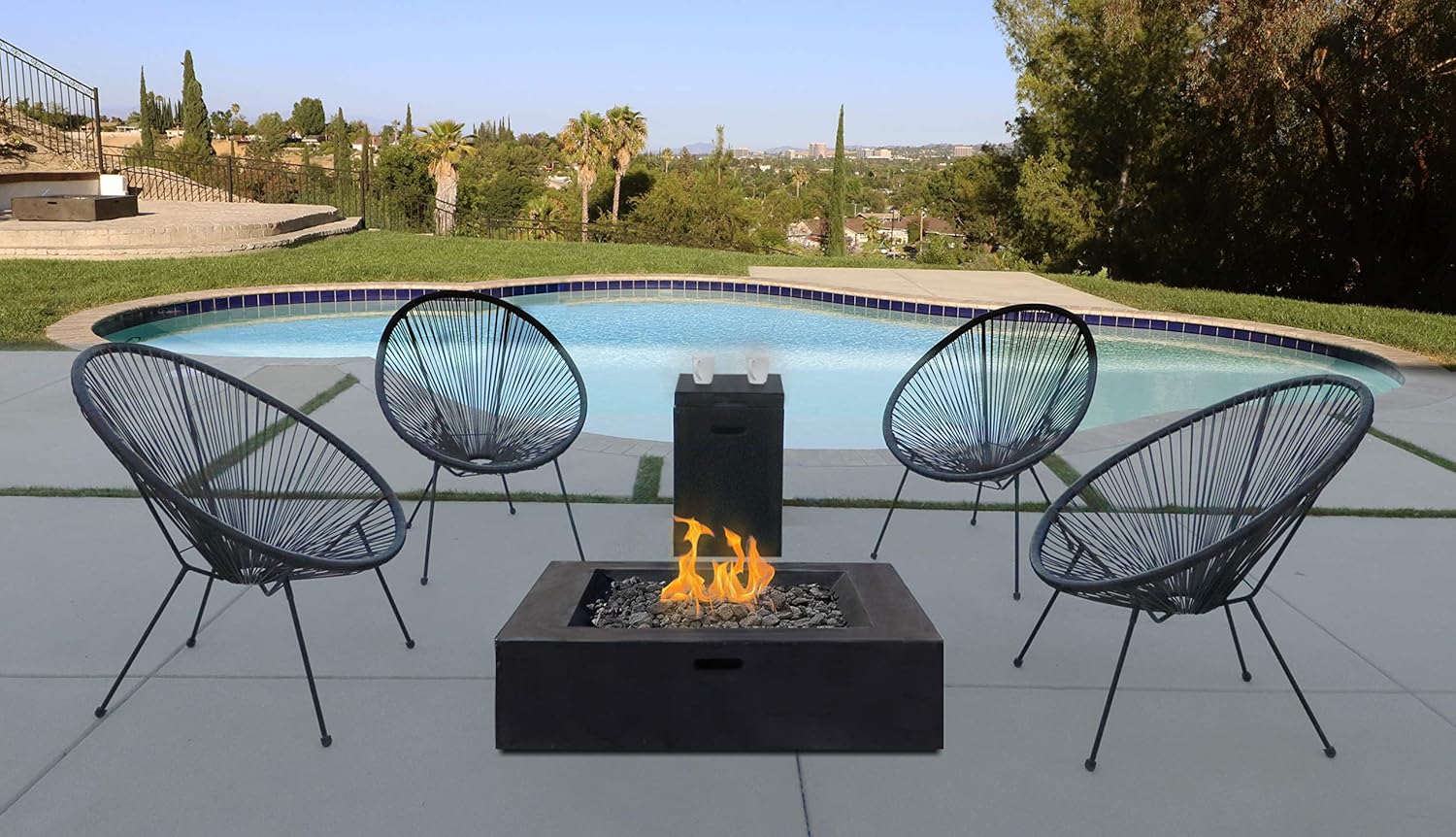 Amazon Com Fire Pit Seating Acapulco Chair Set All Weather