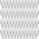 Pealynna Gothic Spike Beads Skull Charms Silver Plated Alloy Rock Goth Cone Pendants Bulk for Jewellery Making DIY Craft Bracelet Necklace Earring