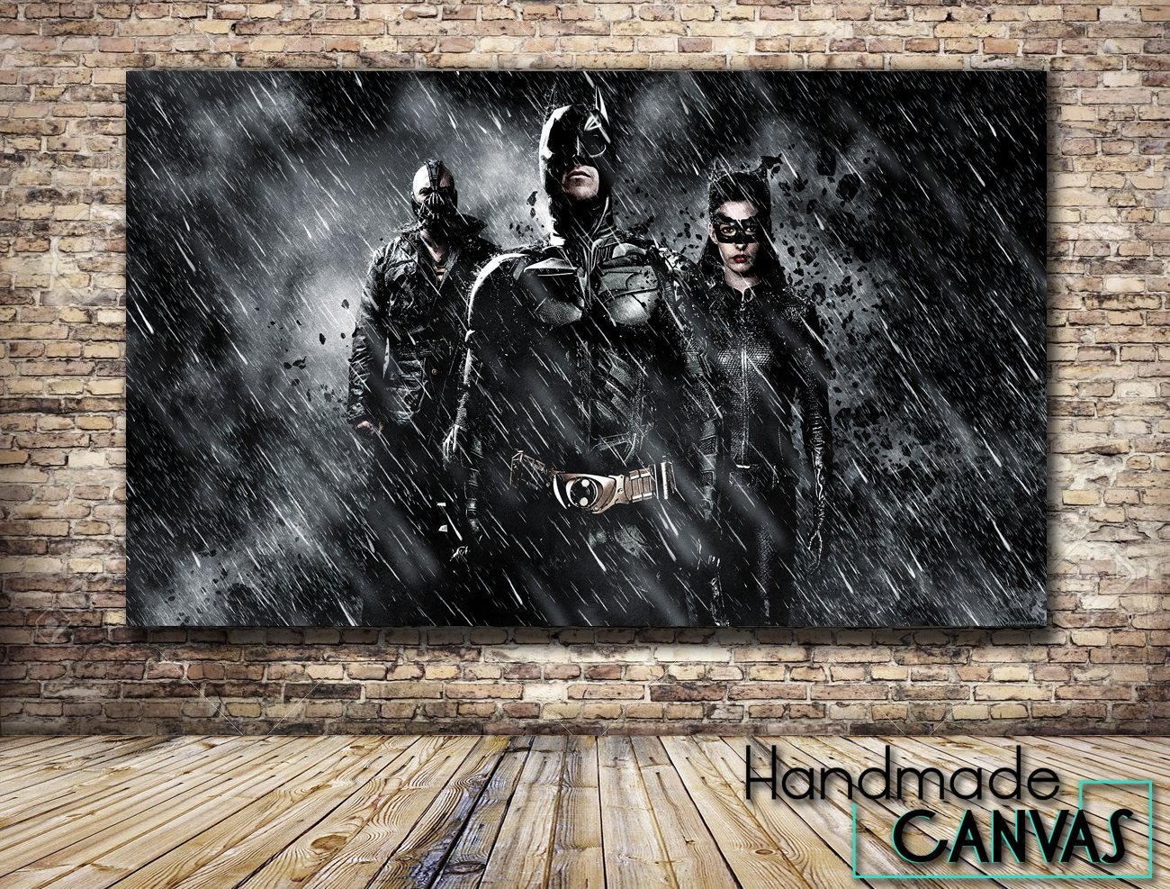 Batman The Dark Knight Rises Movie Box Framed Canvas Art