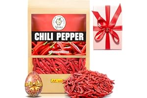Yimi Dried Chiles Chili Peppers, Chinese Dry Whole Red Chili Pepper, For Hot Chili Oil and Sichuan Chongqing Hotpot, 10.7oz, Ideal for Easter Day Gift, Medium Hot