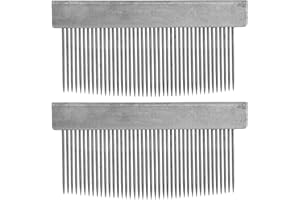 FAVOMOTO 2pcs Bow Ponytail Comb Hair Accesories Erhu Bow Hair Combing Tools Violin Bow Comb Violin Luthier Tools Horse Hair Combing Tool Erhu Bow Combs Violin Bows Silver Iron Metal