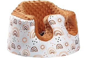 BOMOLOUR Seat Cover Compatible with Bumbo Seat and Nuby Seat, Baby Floor Seat Cover for Boys and Girls, Removable Breathable Seat Cover, New Designed, Anti-Slip, Cover Only, Rainbow