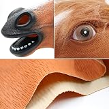 CreepyParty Realistic Horse Animal Head Latex Mask Halloween Carnival Costume view 3