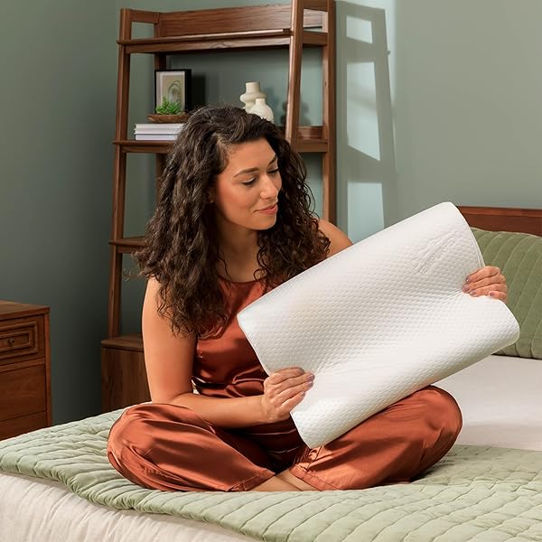 TEMPUR-PEDIC TEMPUR NECK PILLOW, SMALL PROFILE, WHITE