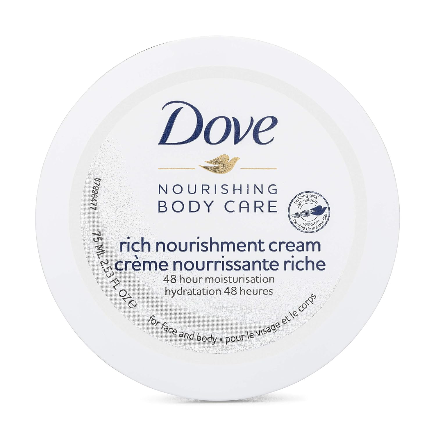 Dove Nourishing Body Care Care Face, Hand and Body Rich Nourishment Cream for Extra Dry Skin with 48 Hour Moisturization, 2.53 FL OZ (Pack of 3) : Beauty