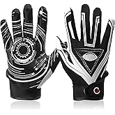 NOVAXUS Youth Football Gloves Ultra-Sticky Receiver Gloves for Kids, for Boys/Girls