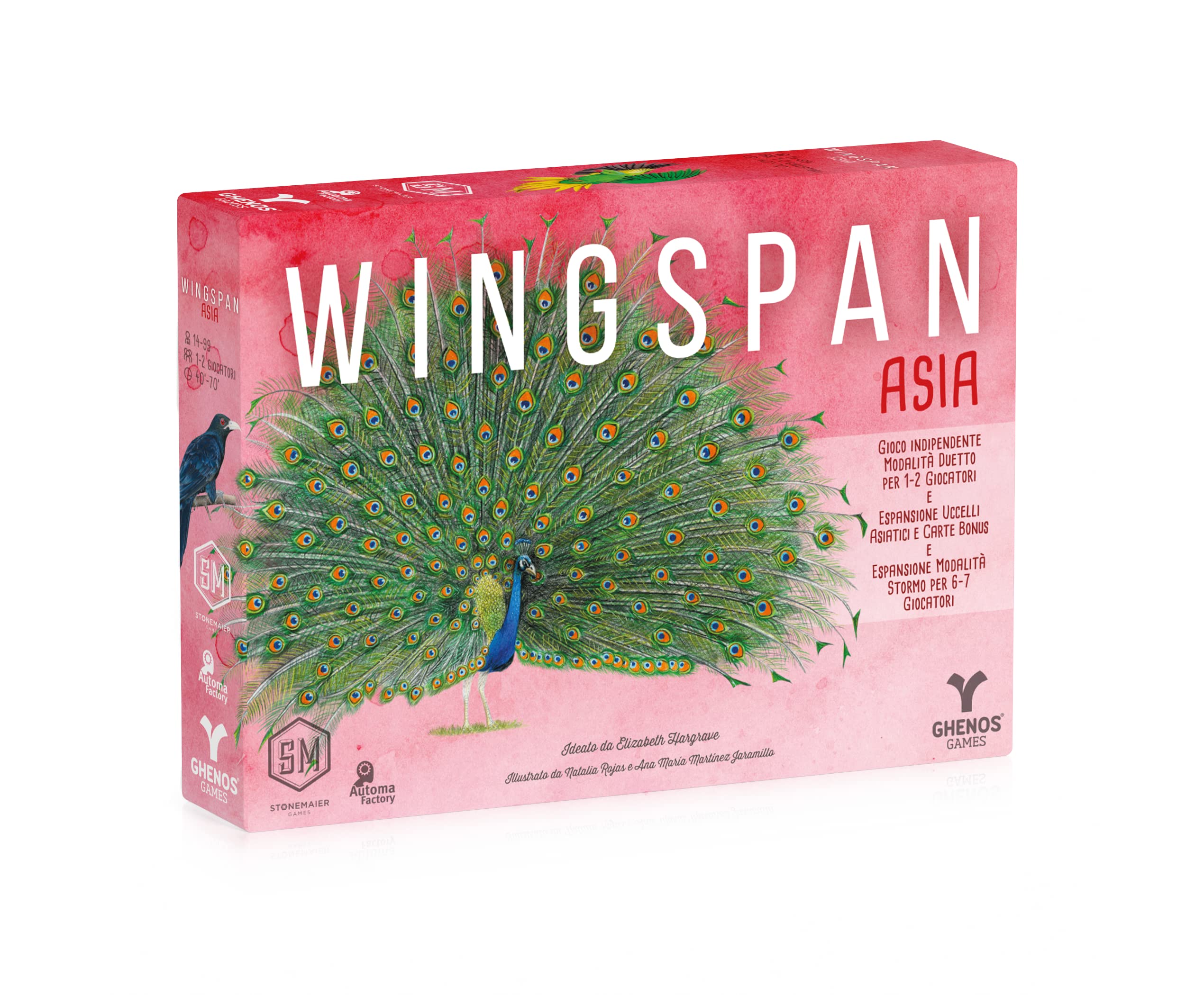 Ghenos Games Wingspan Asia: Expansion for 1-5 Players, Age 14+, Compatible with Wingspan Oceania