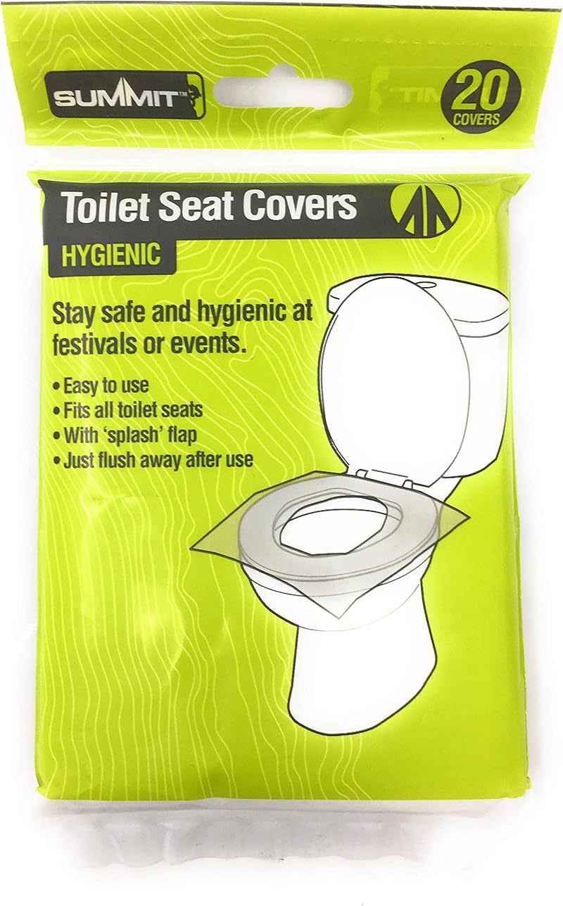 Summit Festival Camping Toilet Seat Covers 20 Pack 16gsm