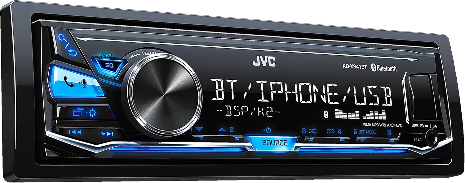 JVC KD XBT Bluetooth Negro receptor multimedia para coche Radio para coche