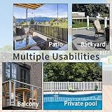 KAHEIGN 0.9x5m Balcony Privacy Screen 200g HDPE 95% UV Block Patio Fence Cover view 7
