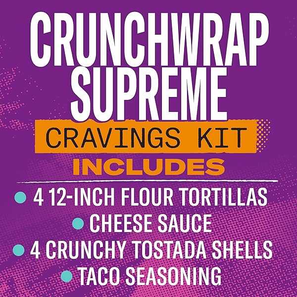 TACO BELL CRUNCHWRAP SUPREME CRAVINGS KIT, 22.6 OZ BOX