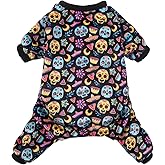 CuteBone Small Dogs Outfit Soft Puppy Onesies Pjs Halloween Dog Pajamas Pet Coat Cat Apparel Comfy Doggie Jumpsuit Bodysuit for All Seasons P73S