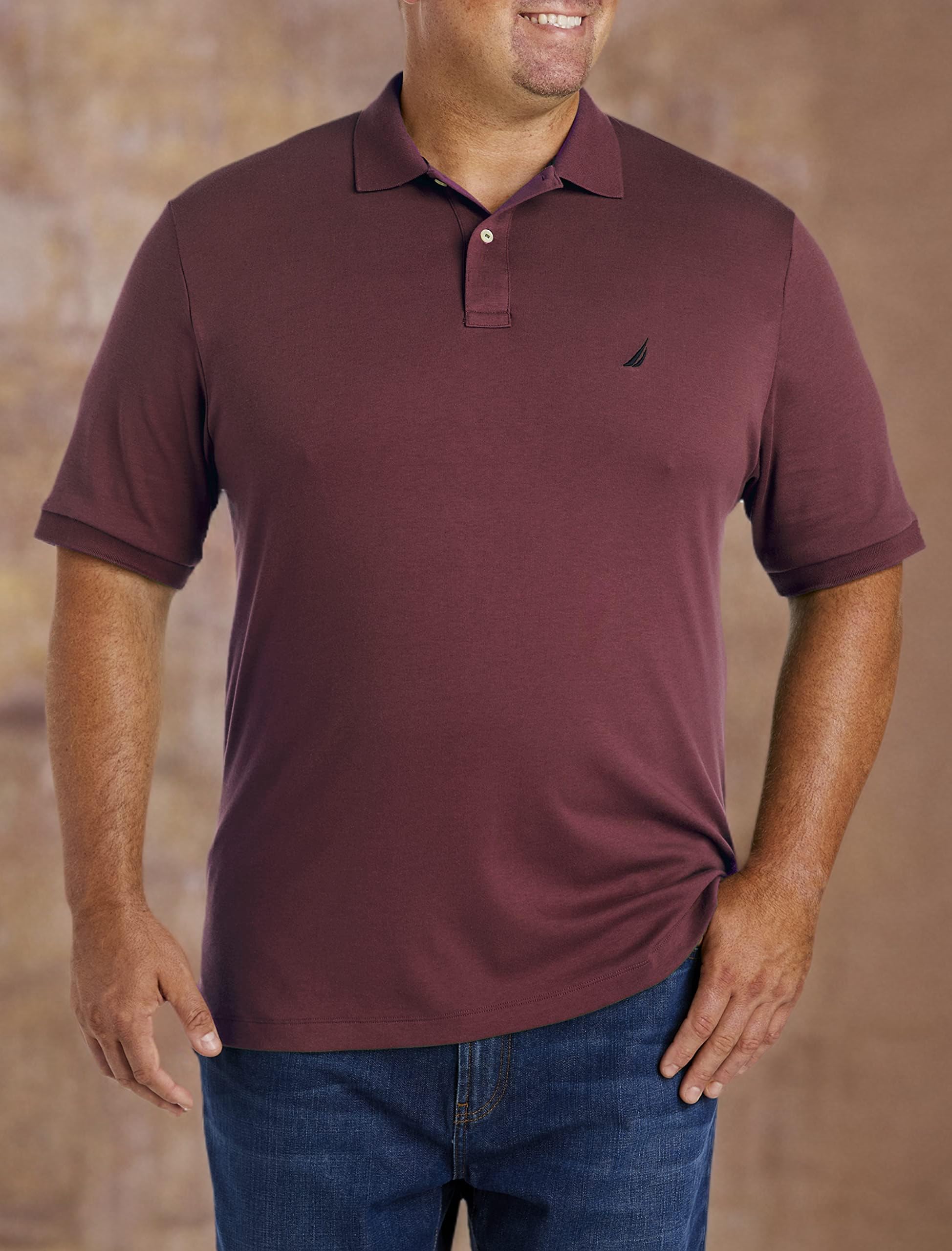 Nautica Men's Performance Pique Polo Shirt