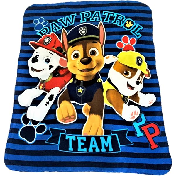 Paw Patrol Paw Some Team With Chase, Marshall, Rubble And Rocky Fleece
