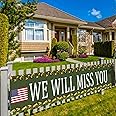 DodelyGz American Flag Ptriotic Soldier We Will Miss You Backdrop Banner,Military Retirement Party Decoration Join the ARMY Party Supplies