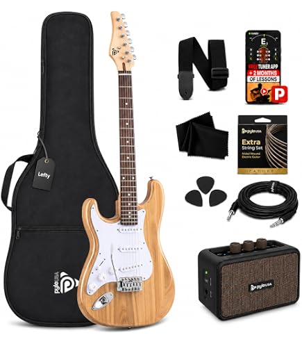 Amazon.com: Pyle Left Handed Electric Guitar and Amp Kit - Full