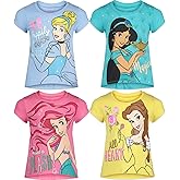Disney Mickey Mouse Minnie Mouse Girls 4 Pack Graphic T-Shirts Infant to Big Kid