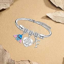 Waeceip Stitch Bracelet with Initial Letter, Gifts