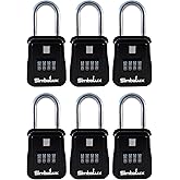 SimbaLux Combo Realtor Lockbox Quality 4 Digit Numeric Combination, 6-Pack | Real Estate Lock Box