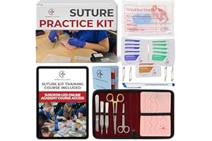 THE APPRENTICE DOCTOR Suture Kit for Medical Students + Access to The Apprentice Academy's in-Depth Online Suturing Course. Course & Practice Kit Designed by an Experienced Surgeon