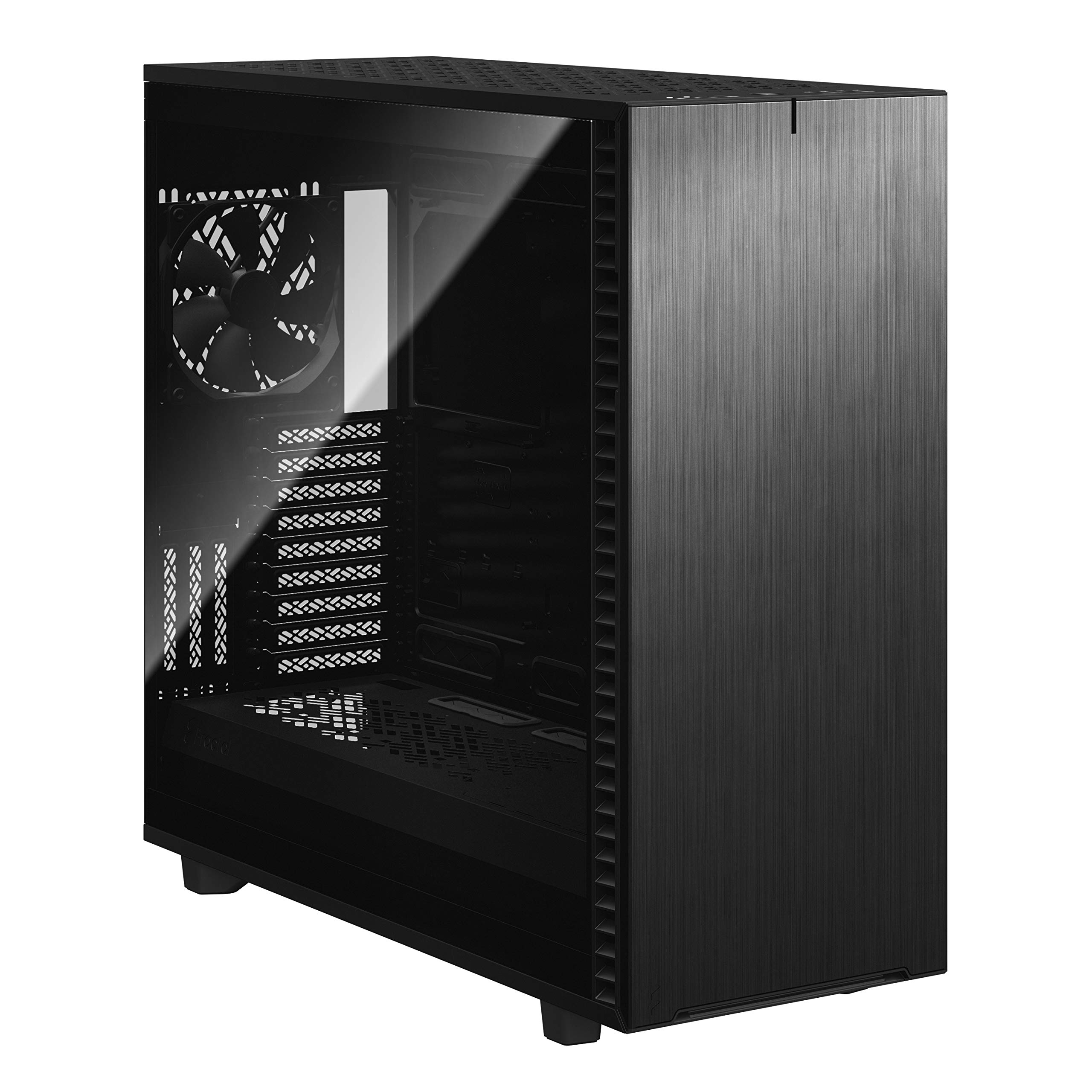 Fractal Design Define 7 XL Black Brushed Aluminum/Steel E-ATX Silent Modular Dark Tinted Tempered Glass Window Full Tower Computer Case 10