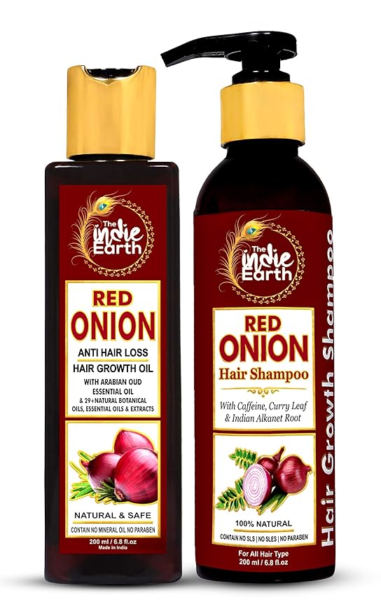 Buy The Indie Earth Red Onion Anti Hair Loss & Hair Growth Combo with