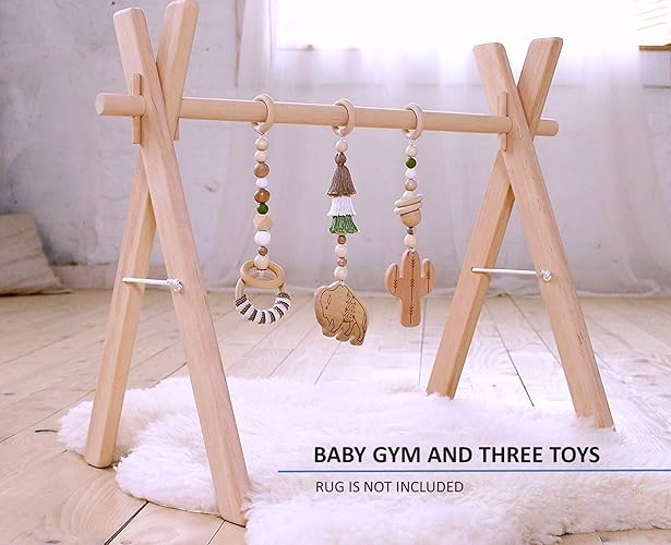 Bohemian Hippie Baby Registry. What to add to a baby registry. Bohemian baby gifts. Hippie baby gifts. Hippie baby products. Natural baby products. Amazon baby registry. Handmade Baby Amazon. Buffalo cactus Baby gym. Southwest. Desert. Bison. Bohemian. Wooden play gym with 3 mobiles. Activity center. Play gym wood. Baby shower gift