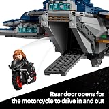 LEGO Marvel Quinjet 76325 Avenger Plane with 5 Minifigures Iron Man Black Widow view 4
