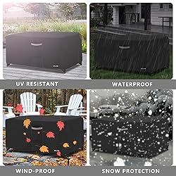 ANartcle Outdoor Patio Coffee Table Cover, 600D