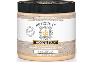 Retique It Wood'n Stain - Liquid Wood Gel Stain Interior/Exterior (16 oz (Pint), 70 Pickled Oak)
