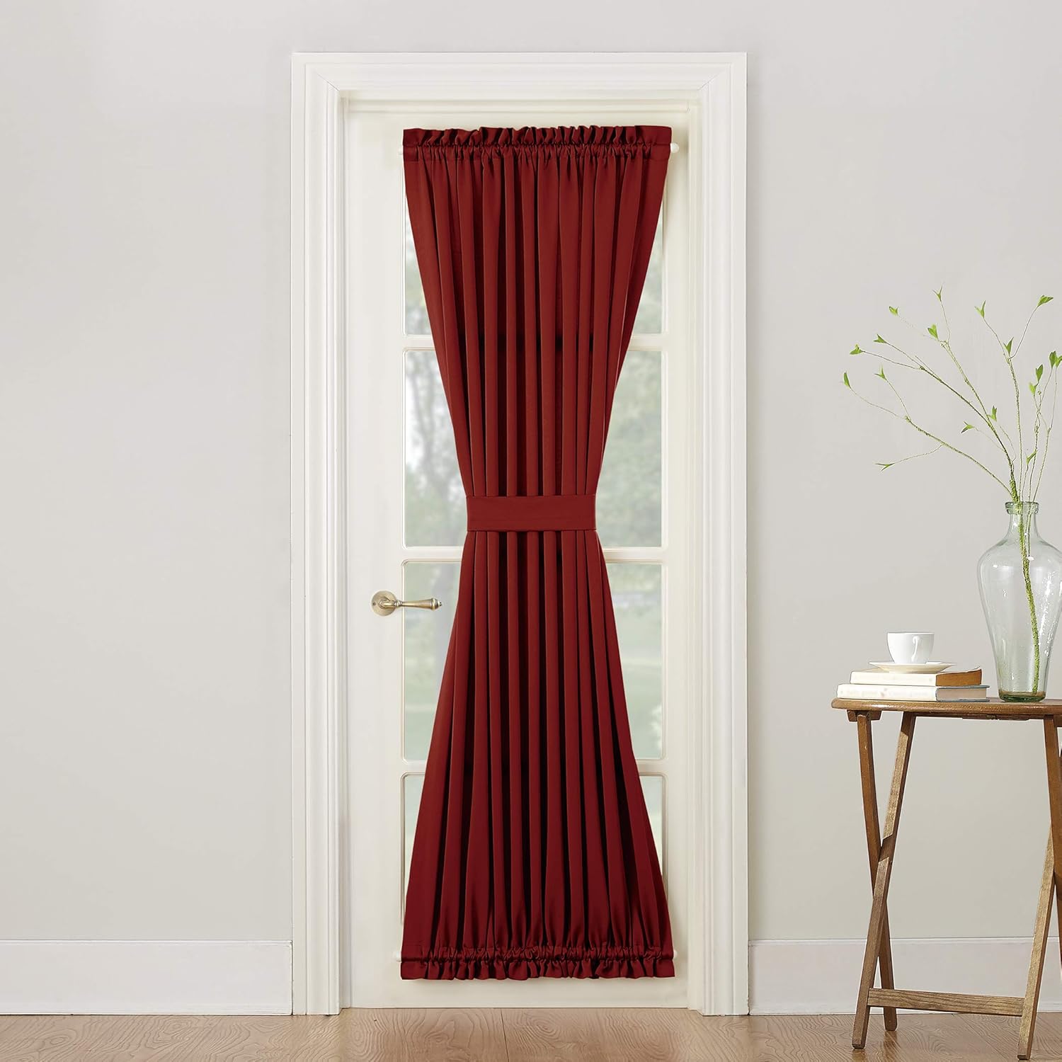 Amazon Com Sun Zero Barrow Energy Efficient Door Panel Curtain