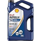 Shell Rotella T6 Full Synthetic 5W-40 Diesel Engine Oil (1-Gallon, Single Pack, New Packaging)