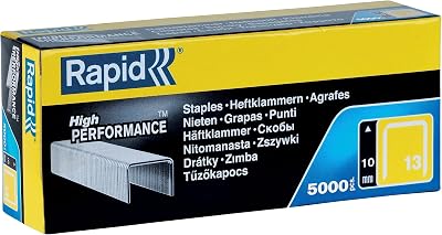 Rapid No.13 Staples 4 mm 5000 x Galvanised Prongs R13 R23 ALU610 R19
