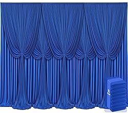 8 Panels Royal Blue Backdrop Curtains for Wedding