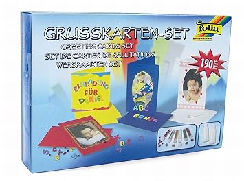 folia 10019 - Grußkarten-Set, 190-teilig
