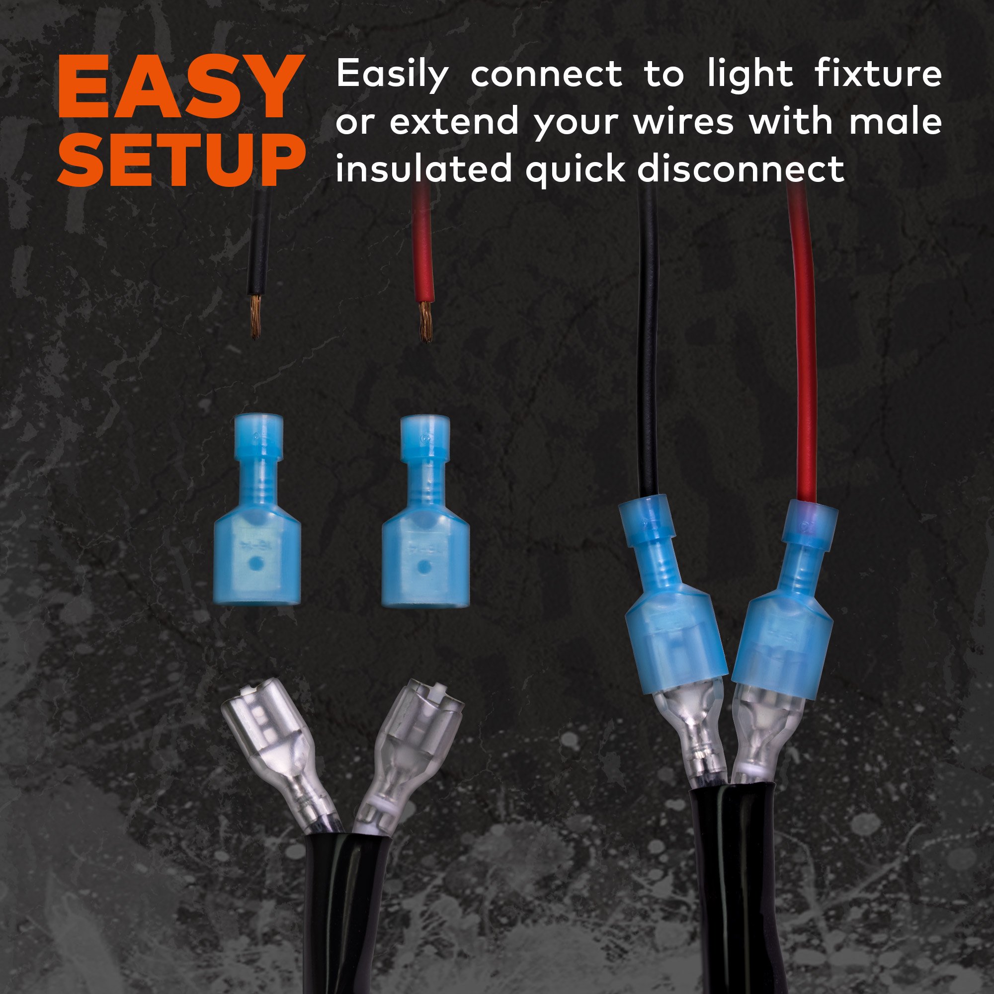 LAMPHUS 13' Off Road ATV/Jeep LED Light Bar Wiring Harness Kit - Waterproof  Switch & Mounting Bracket 30A Fuse 40A Relay (USA Warranty) - ORWH01 <  Wiring ...