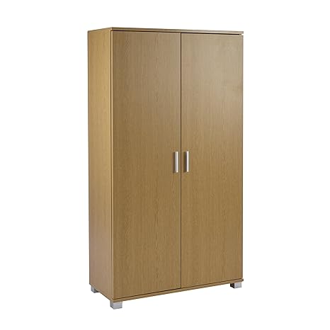 Mmt Tall 2 Door Bookcase Pantry Cabinet Office Kitchen Home