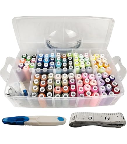 36 Colors Prewound Bobbin Set | Polyester Thread For Sewing Machines, Embroidery & DIY Crafts
