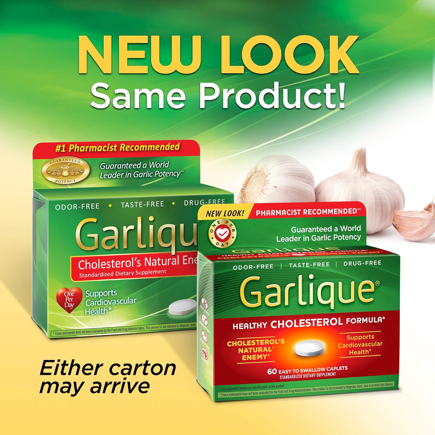 Garlique Dietary Supplement, 60 Caplets: Health & Personal Care