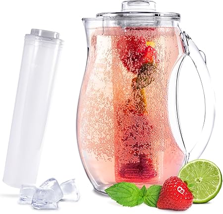 Sandford Vital Carafe A Eau 2 8 L Avec Insert Pour Jus De Fruits