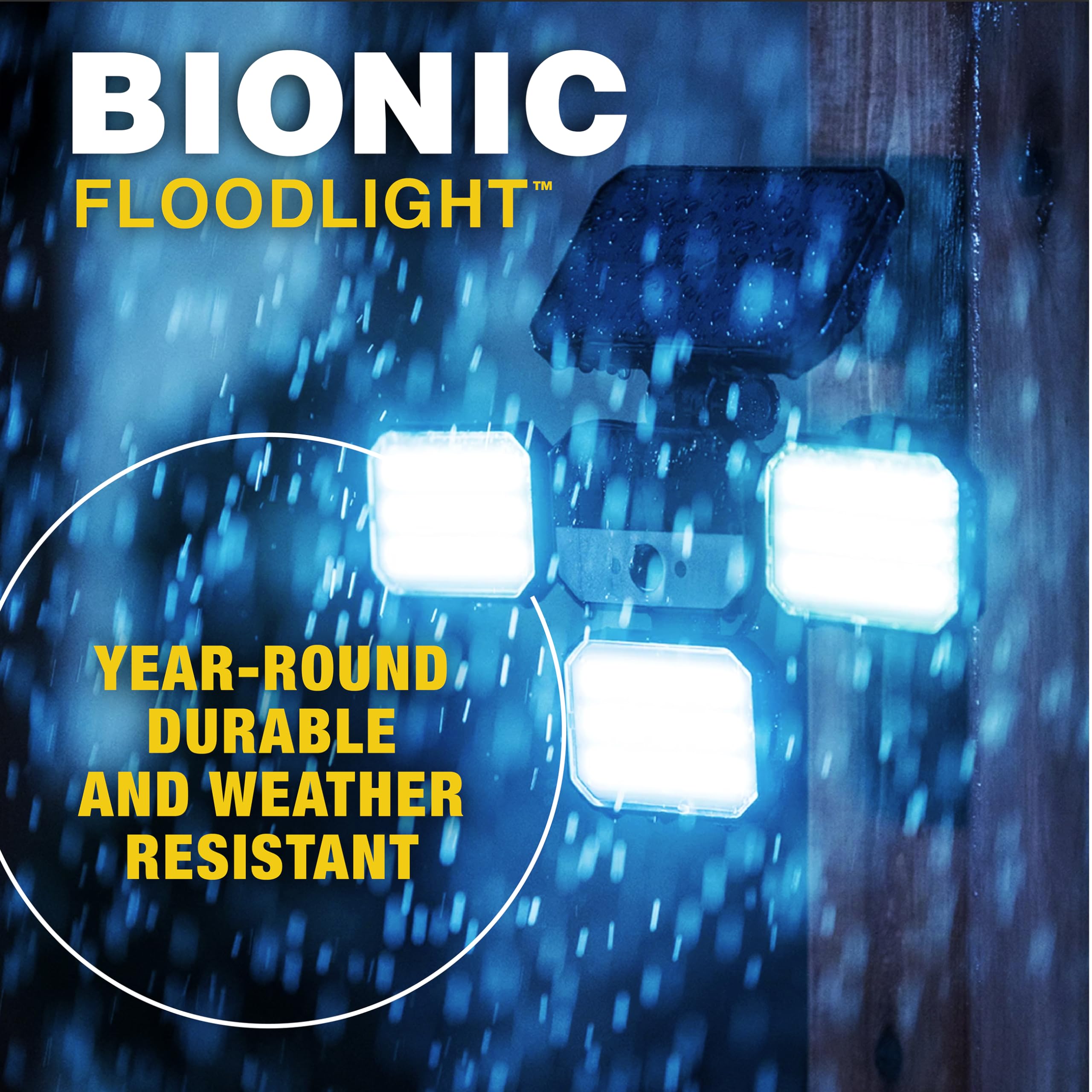 Faretto Solare Bell+Howell Bionic Flood | 108 LED Con Sensore Di Movimento E Telecomando