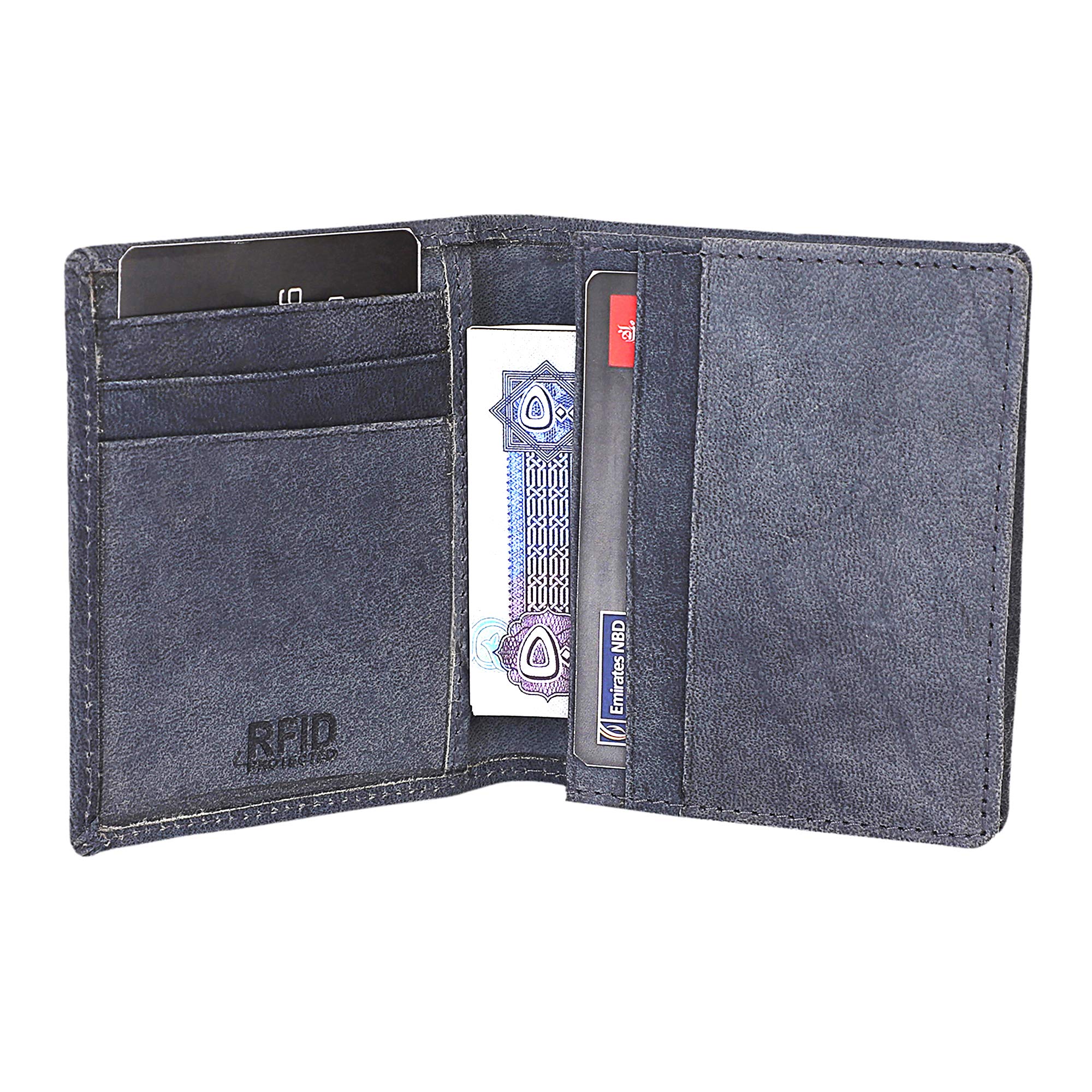 Philip Smith Wallet for Men, Genuine Leather Excellent Craftsmanship, RFID Wallet With Card Holder and Coin Purse (Grey)